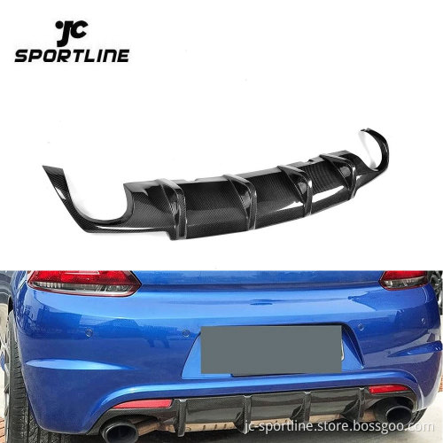 Carbon Fiber Rear Bumper Diffuser for VW Scirocco R